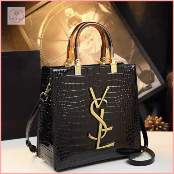 HBB09 Hong Kong brand large-capacity crocodile-patterned women's tote bag, new 2025 style, fashionable and high-end, handbag, shoulder bag, crossbody